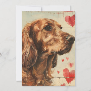 Cartes Pour Fêtes Annuelles Jardin irlandais vintage Saint Valentin