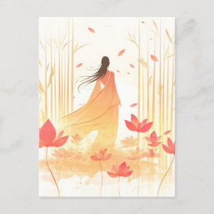 Cartes Pour Fêtes Annuelles Jardin Serene Blossom Lotus