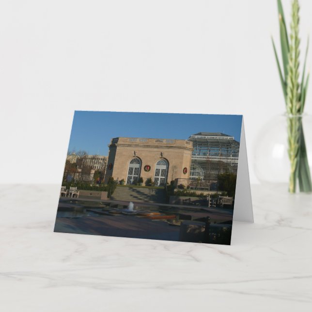 Cartes Pour Fêtes Annuelles Jardins botaniques à Noël à Washington DC (Devant)