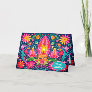 Cartes Pour Fêtes Annuelles Jardins enchantés de Diwali