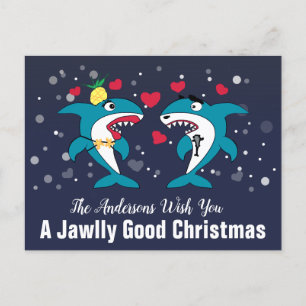 Cartes Pour Fêtes Annuelles Jawlly Good Christmas Sharks Personnalisé
