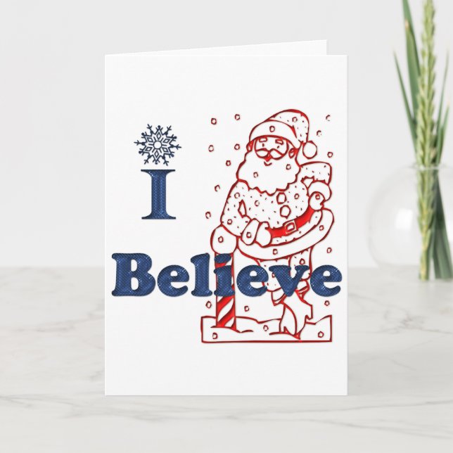 Cartes Pour Fêtes Annuelles Je crois (Devant)