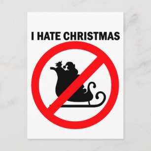 Cartes Pour Fêtes Annuelles Je déteste Noël