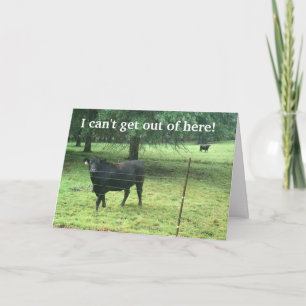 CARTES POUR FÊTES ANNUELLES JE NE PEUX PAS SORTIR POUR DIRE *JOUR D'ANNIVERSAI