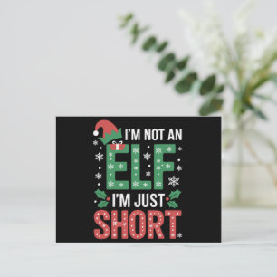 Cartes Pour Fêtes Annuelles Je Ne Suis Pas Un Elfe Juste De Courtes Noël Drôle