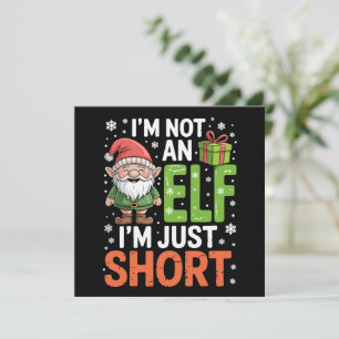 Cartes Pour Fêtes Annuelles Je ne suis pas un elfe, juste petit, drôle de Noël
