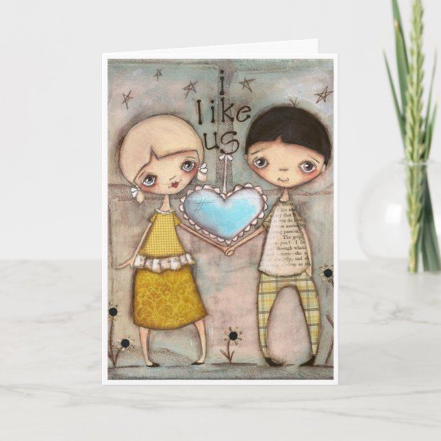 Cartes Pour Fêtes Annuelles Je Nous Aime - Valentine Card (Devant)