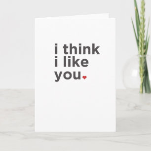 Cartes Pour Fêtes Annuelles Je pense que je vous aime Funny Card