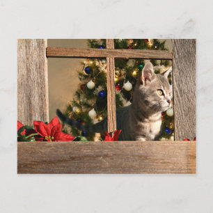 Cartes Pour Fêtes Annuelles Je regarde Père Noël