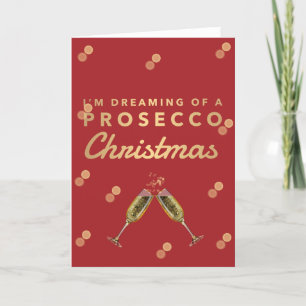 Cartes Pour Fêtes Annuelles Je rêve de Noël de Prosecco