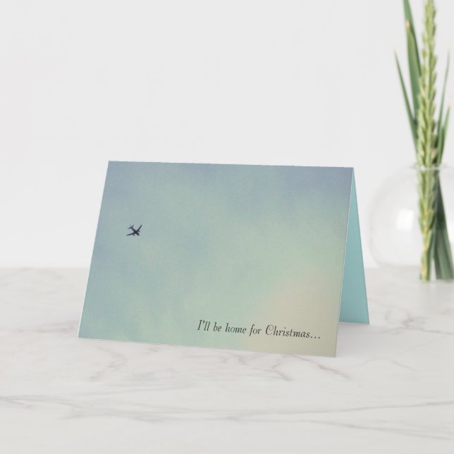 Cartes Pour Fêtes Annuelles Je serai à la maison pour Noël... (Devant)