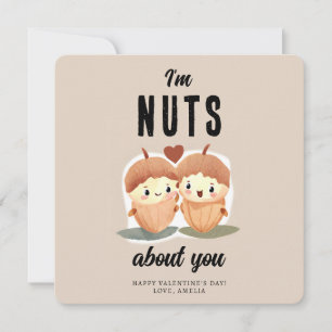 Cartes Pour Fêtes Annuelles Je suis fou de toi Funny Cute Saint-Valentin 