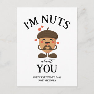 Cartes Pour Fêtes Annuelles Je suis Nuts à propos de toi Valentine's day drôle