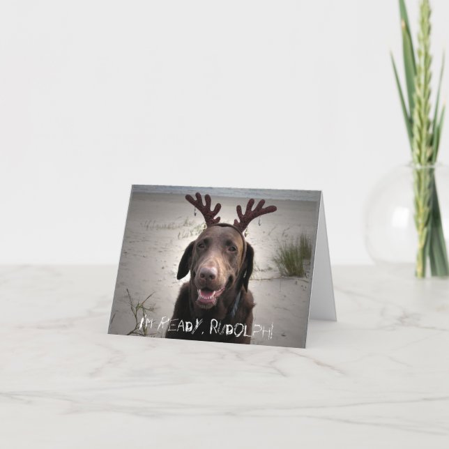 Cartes Pour Fêtes Annuelles Je suis prêt (Devant)