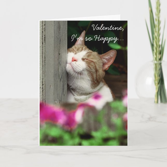 Cartes Pour Fêtes Annuelles Je suis si heureux Valentine (Devant)