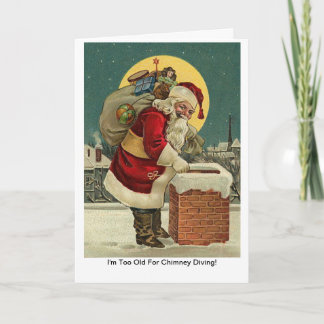 Cartes Pour Fêtes Annuelles Je suis trop vieux pour la plongée sous-marine ! N