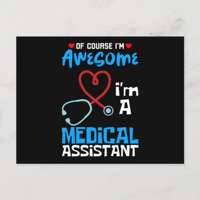 Cartes Pour Fêtes Annuelles Je suis un assistant Médicale (Devant)