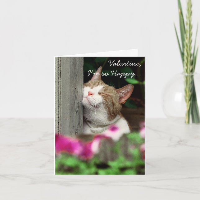 Cartes Pour Fêtes Annuelles Je suis Valentine tellement heureux (Devant)