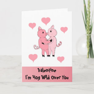 Cartes Pour Fêtes Annuelles Je suis Wild Hog Over You