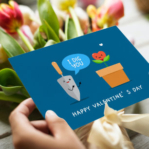 Cartes Pour Fêtes Annuelles Je t'ai creusé Heureuse Sainte-Valentin   Amour