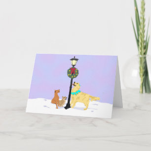 Cartes Pour Fêtes Annuelles "Je t'ai triplé le chien" - Une histoire de Noël