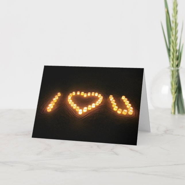 Cartes Pour Fêtes Annuelles je t'aime (Devant)