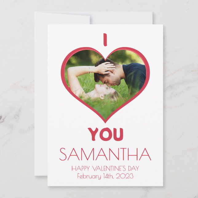 Cartes Pour Fêtes Annuelles Je t'aime Joyeuse Saint-Valentin (Devant)