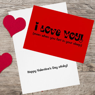 Cartes Pour Fêtes Annuelles Je t'aime même si remplir le blanc
