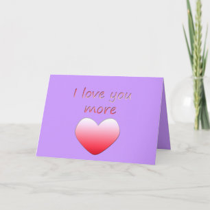 Cartes Pour Fêtes Annuelles Je t'aime plus