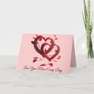 Cartes Pour Fêtes Annuelles Je t'aime plus chaque jour