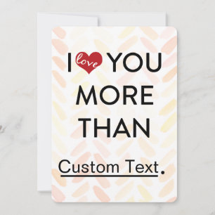 Cartes Pour Fêtes Annuelles Je t'aime plus que marrant valentine