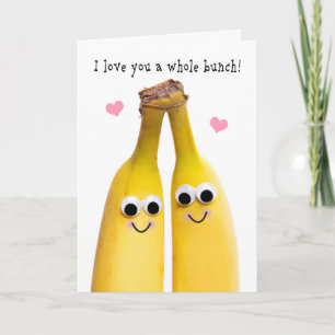 Cartes Pour Fêtes Annuelles Je T'Aime Romance Humour Banana