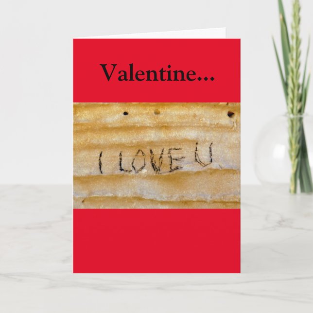 Cartes Pour Fêtes Annuelles Je T'Aime Sur Rock Valentine (Devant)