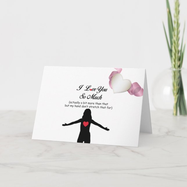 Cartes Pour Fêtes Annuelles Je T'Aime Tant (Devant)