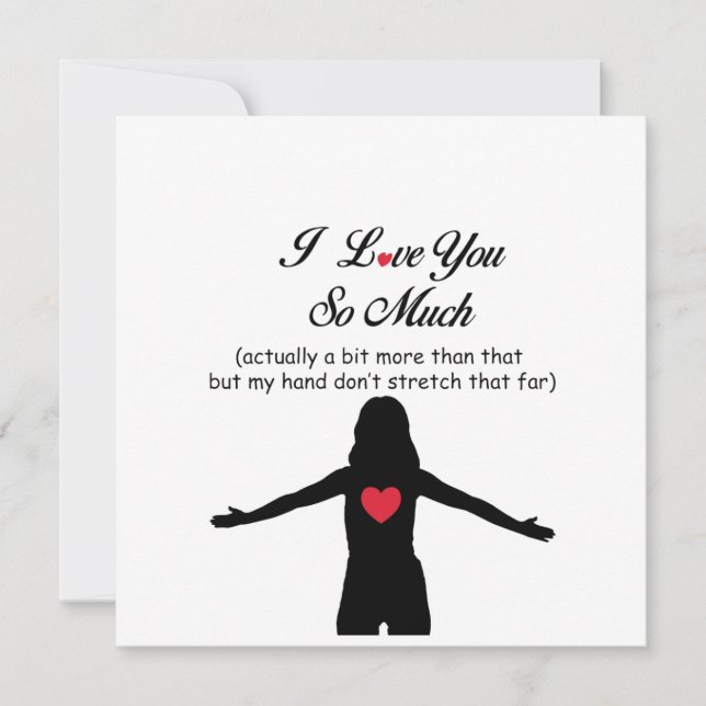 Cartes Pour Fêtes Annuelles Je T'Aime Tant (Devant)