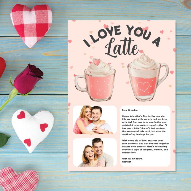 Cartes Pour Fêtes Annuelles Je t'aime une dernière Saint Valentin personnalisé (Créateur téléchargé)
