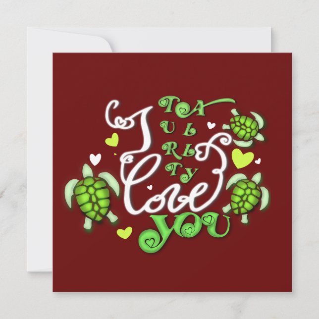 Cartes Pour Fêtes Annuelles Je t'aime vraiment - Saint Valentin (Devant)