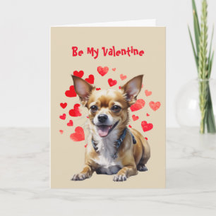 Cartes Pour Fêtes Annuelles Je t'aime You Cute Chihuahua Chien Saint Valentin