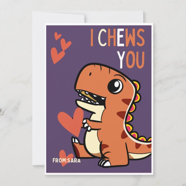 Cartes Pour Fêtes Annuelles Je Te Crois ! Classroom Valentine (Devant)
