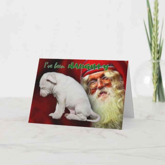 Cartes Pour Fêtes Annuelles Je vais appeler Naughty. Je suis désolé (Devant)