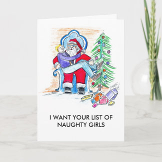 CARTES POUR FÊTES ANNUELLES JE VEUX DES FILLES RICHES