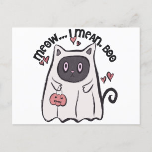Cartes Pour Fêtes Annuelles Je Veux Dire Boo Chat Noir Halloween