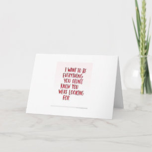 CARTES POUR FÊTES ANNUELLES JE VEUX ÊTRE TOUT CE QUE TU AS À NOËL