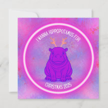 Je veux un hippopotame pour Noël - Violet