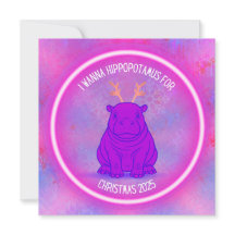 Je veux un hippopotame pour Noël - Violet
