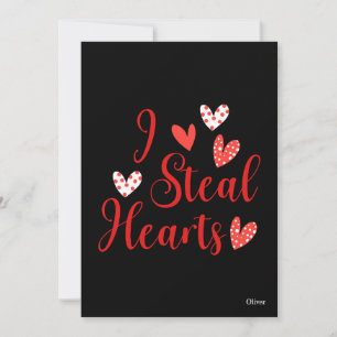 Cartes Pour Fêtes Annuelles Je vole les coeurs Valentine