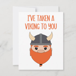 Cartes Pour Fêtes Annuelles Je vous ai pris un Viking
