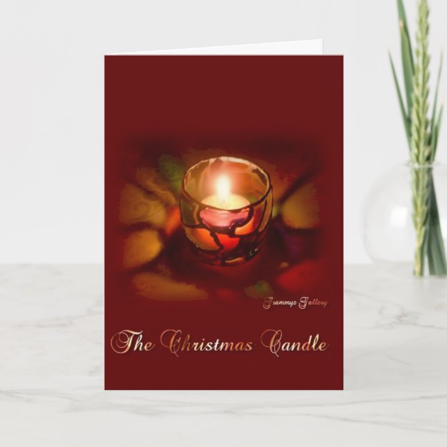 Cartes Pour Fêtes Annuelles Je vous envoie un voeu de Noël (Devant)