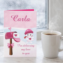 Cartes Pour Fêtes Annuelles Je vous livre mon amour Valentine