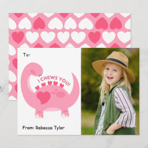 Cartes Pour Fêtes Annuelles Je vous mâche mignonne classe photo Valentines Day